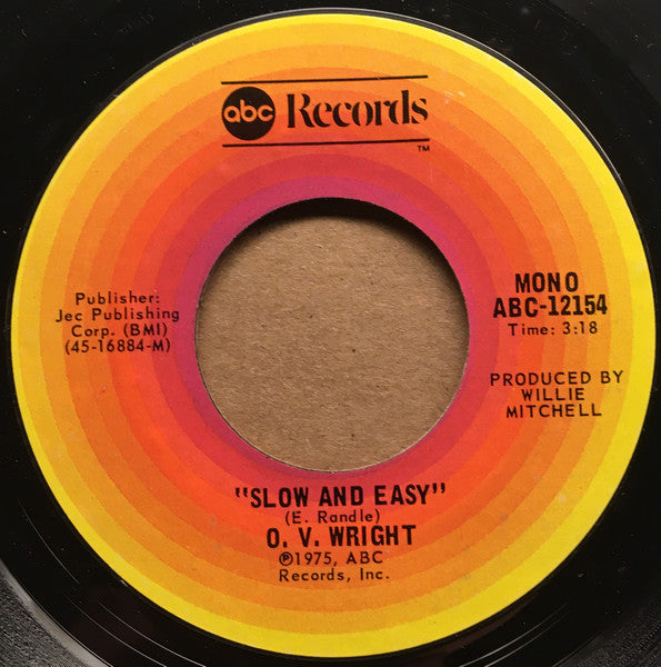 O.V. Wright ~ Nobody But You / Slow And Easy (Vinyl) - Djungel & Jazz