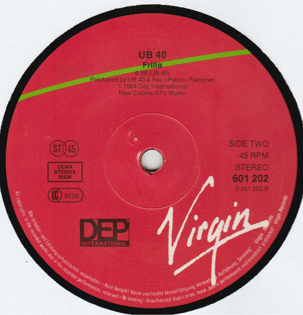 UB40 ~ Cherry Oh Baby (Dub Mix) (Vinyl) - Djungel & Jazz
