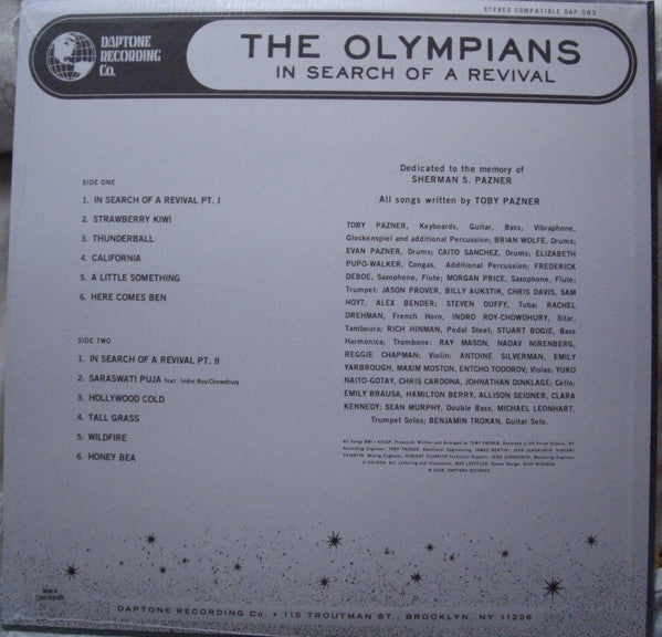 The Olympians ~ In Search Of A Revival (Vinyl) - Djungel & Jazz