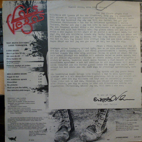 Lasse Tennander ~ Lars Vegas (Vinyl) - Djungel & Jazz