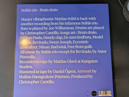 Ståhls Trio : Brain Drain (LP)