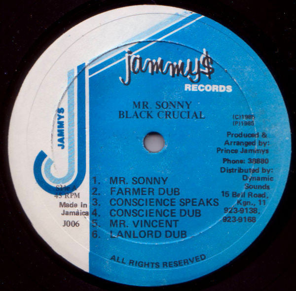 Black Crucial : Mr. Sonny (LP, Album)