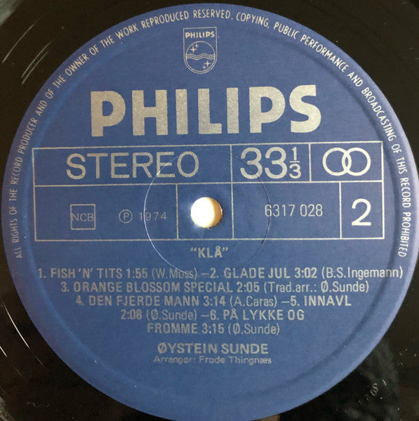 Øystein Sunde ~ Klå (Vinyl) - Djungel & Jazz