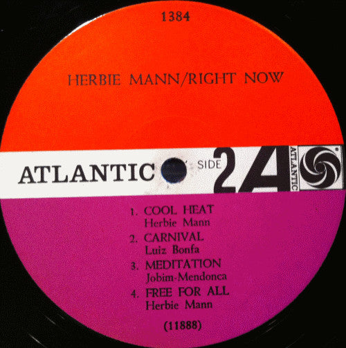 Herbie Mann ~ Right Now (Vinyl) - Djungel & Jazz