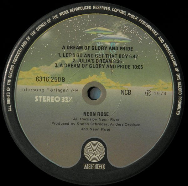Neon Rose ~ A Dream Of Glory And Pride (Vinyl) - Djungel & Jazz