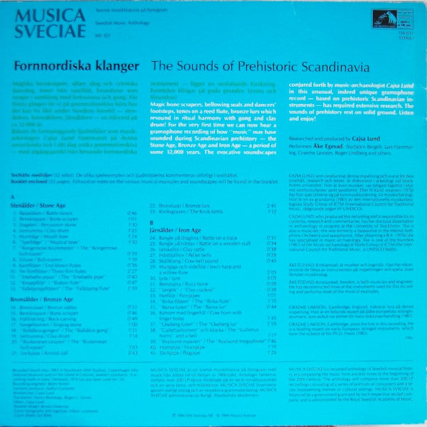Various ~ Fornnordiska Klanger / The Sounds Of Prehistoric Scandinavia (Vinyl) - Djungel & Jazz