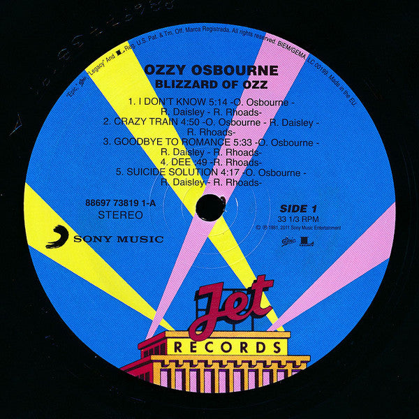 Ozzy Osbourne ~ Blizzard Of Ozz (Vinyl) - Djungel & Jazz