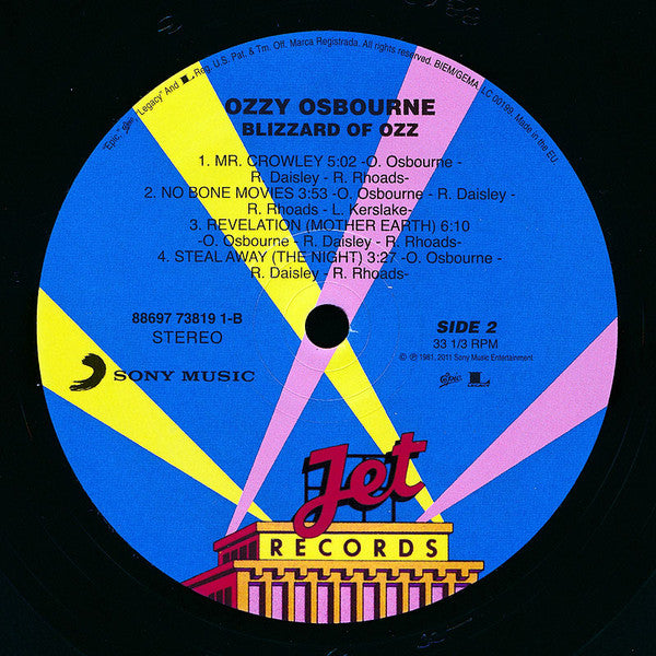 Ozzy Osbourne ~ Blizzard Of Ozz (Vinyl) - Djungel & Jazz