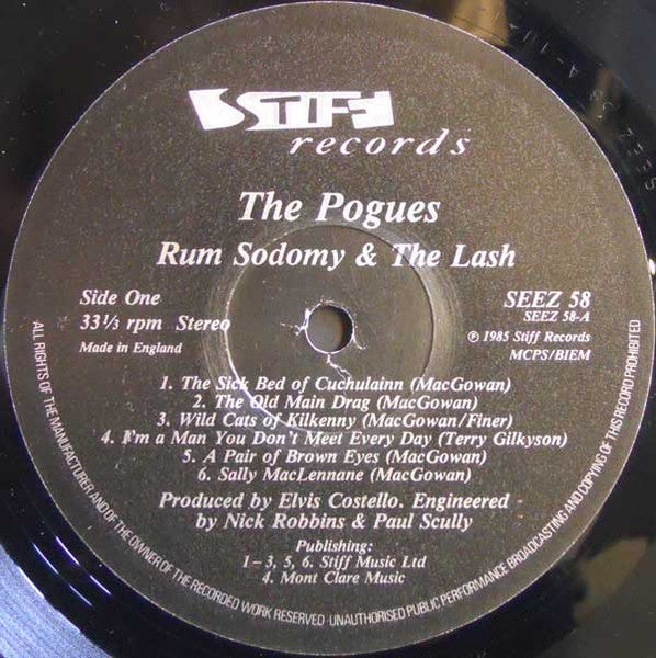 The Pogues : Rum Sodomy & The Lash (LP, Album)