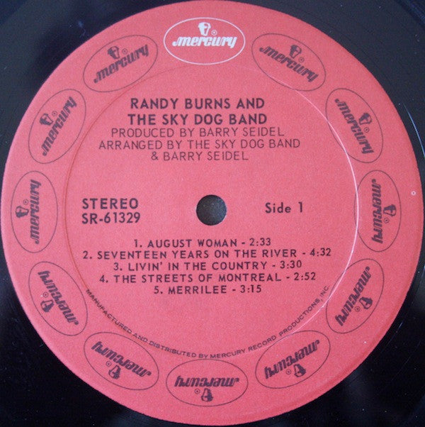 Randy Burns And The Sky Dog Band ~ Randy Burns And The Sky Dog Band (Vinyl) - Djungel & Jazz