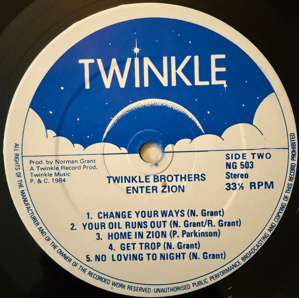 Twinkle Brothers : Enter Zion (LP, Album)