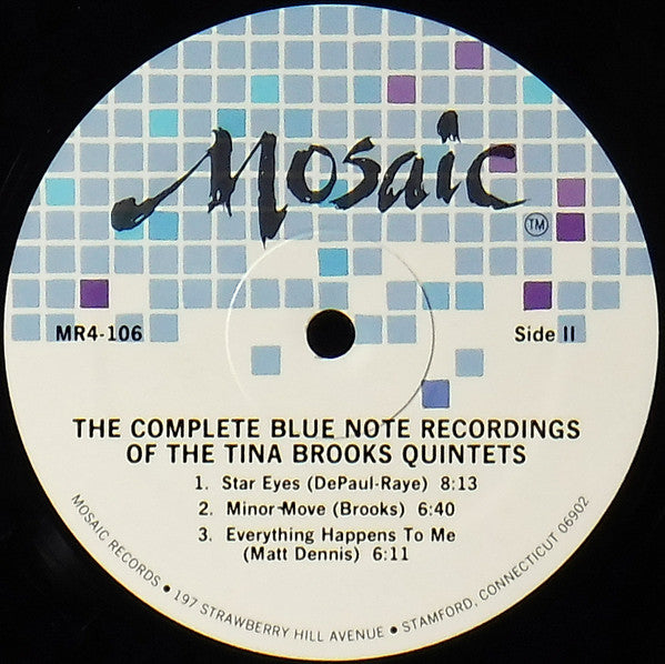Tina Brooks ~ The Complete Blue Note Recordings Of The Tina Brooks Quintets (Vinyl) - Djungel & Jazz
