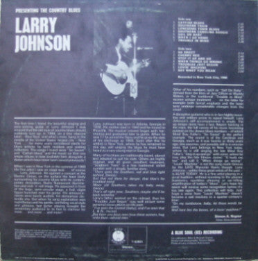Larry Johnson ~ Presenting The Country Blues (Vinyl) - Djungel & Jazz