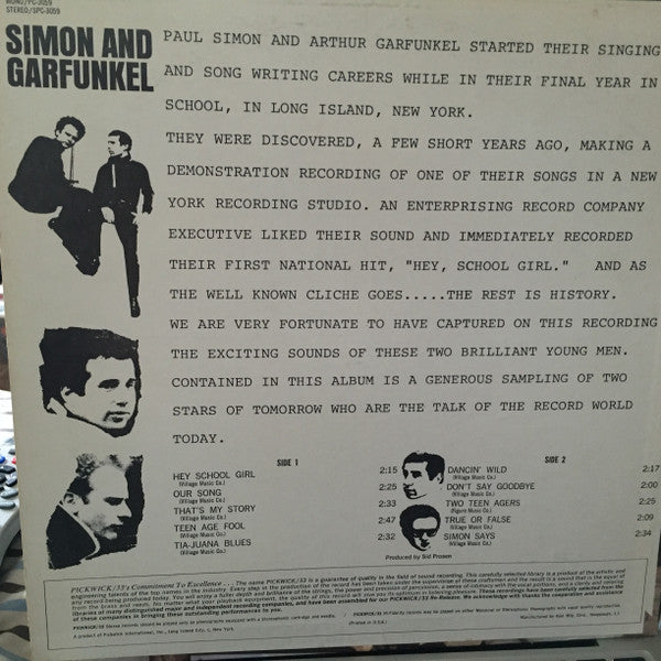 Simon & Garfunkel ~ Simon & Garfunkel (Vinyl) - Djungel & Jazz