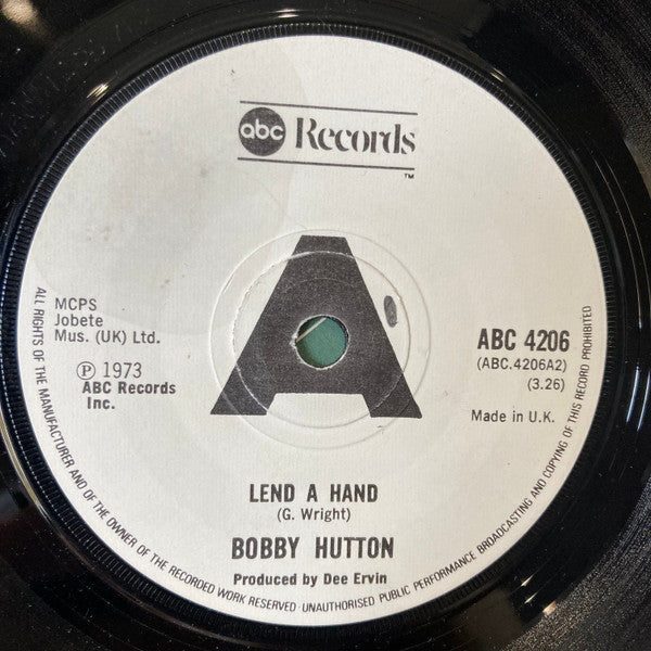 Willie Hutch / Bobby Hutton ~ Love Runs Out / Lend A Hand (Vinyl) - Djungel & Jazz