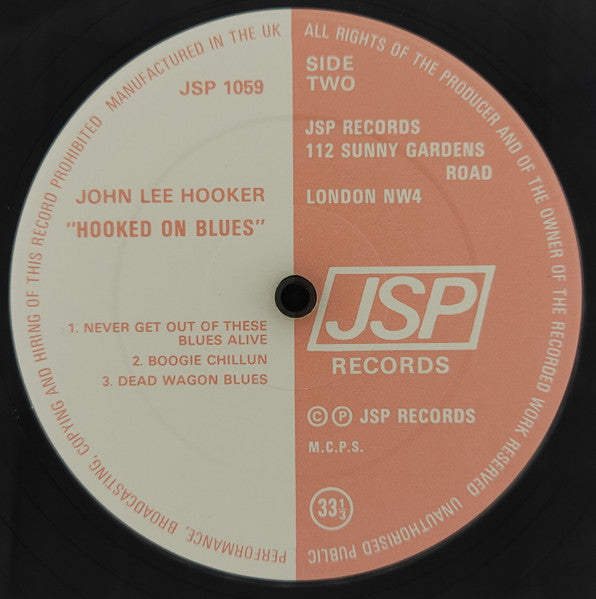 John Lee Hooker : Hookered On Blues (LP, Album)