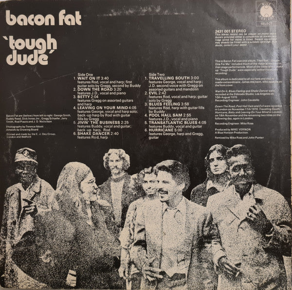 Bacon Fat ~ Tough Dude (Vinyl) - Djungel & Jazz