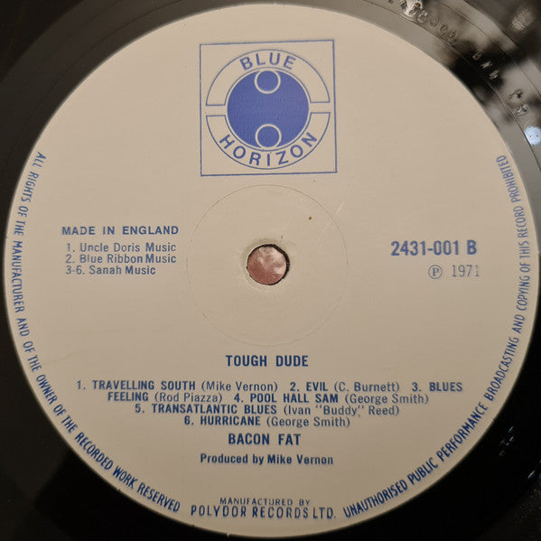 Bacon Fat ~ Tough Dude (Vinyl) - Djungel & Jazz