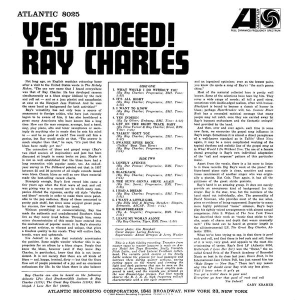 Ray Charles ~ Yes Indeed! (Vinyl) - Djungel & Jazz