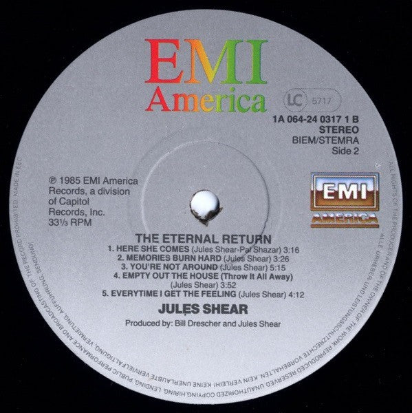 Jules Shear : The Eternal Return (LP, Album)