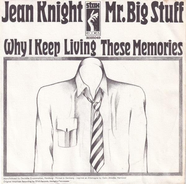 Jean Knight ~ Mr. Big Stuff / Why I Keep Living These Memories (Vinyl) - Djungel & Jazz