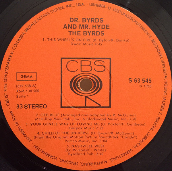 The Byrds ~ Dr. Byrds & Mr. Hyde (Vinyl) - Djungel & Jazz