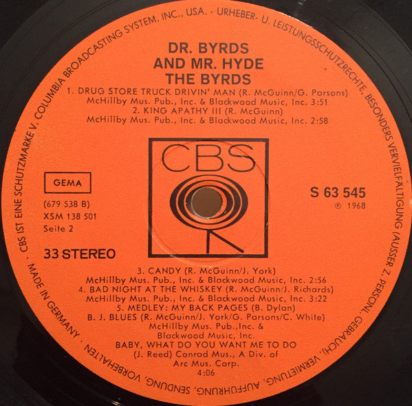 The Byrds ~ Dr. Byrds & Mr. Hyde (Vinyl) - Djungel & Jazz
