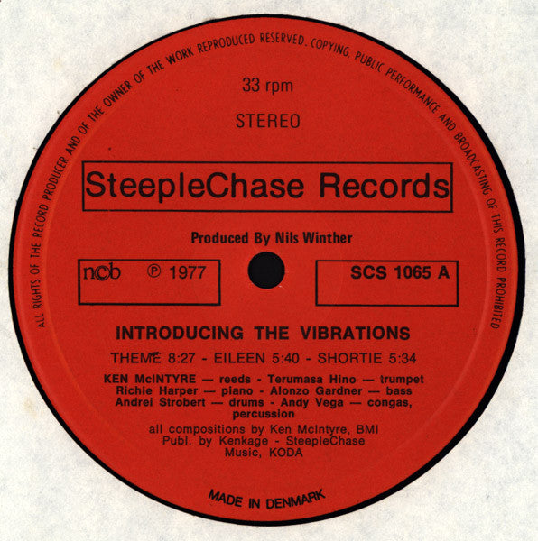Ken McIntyre Sextet Featuring Terumasa Hino : Introducing The Vibrations (LP, Album)
