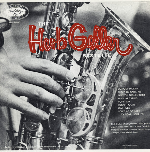 The Herb Geller Sextette ~ The Herb Geller Sextette (Vinyl) - Djungel & Jazz