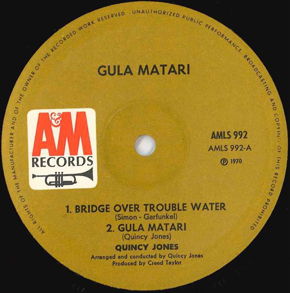 Quincy Jones ~ Gula Matari (Vinyl) - Djungel & Jazz