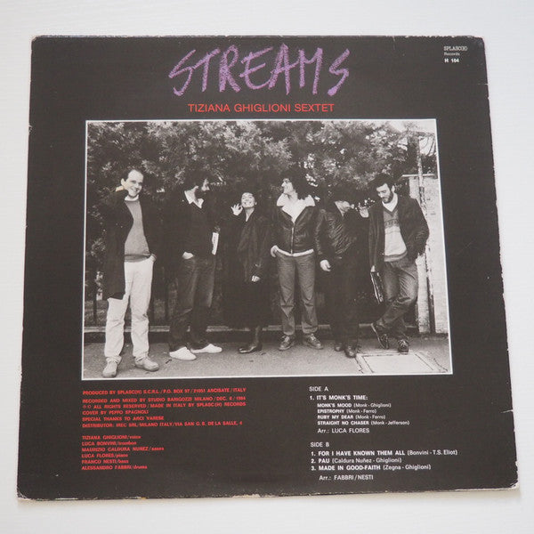 Tiziana Ghiglioni Sextet ~ Streams (Vinyl) - Djungel & Jazz