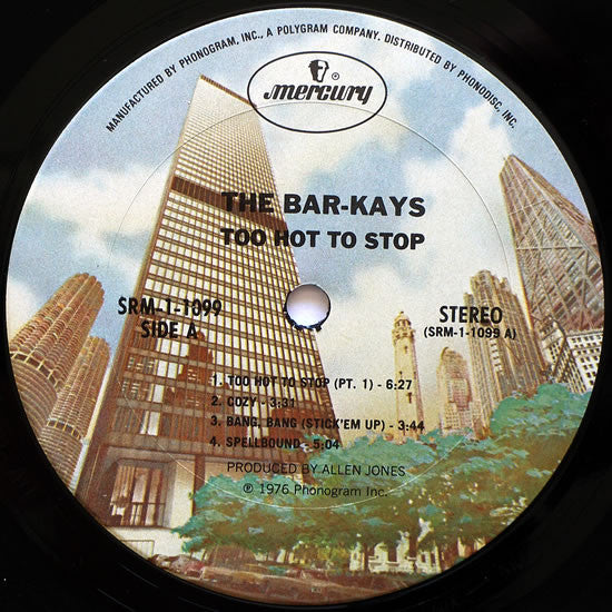 Bar-Kays : Too Hot To Stop (LP, Album, San)
