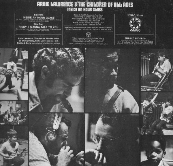 Arnie Lawrence & The Children Of All Ages* : Inside An Hour Glass (LP, Album, PR )