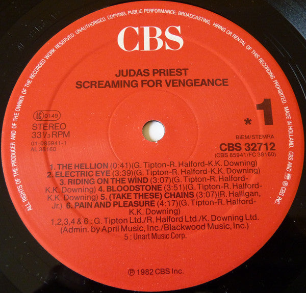 Judas Priest ~ Screaming For Vengeance (Vinyl) - Djungel & Jazz