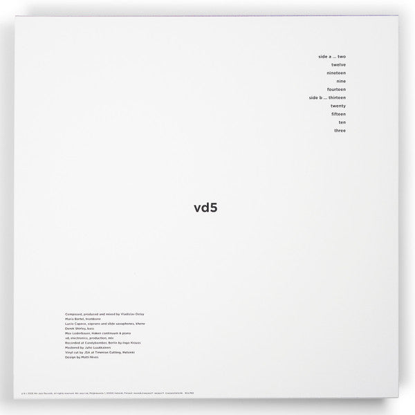 Vladislav Delay Quintet : vd5 (LP, Album)