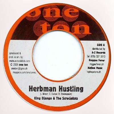 King Django & The Scrucialists : Herbman Hustling (7")
