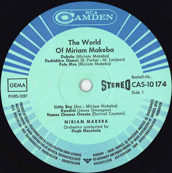 Miriam Makeba ~ The World Of Miriam Makeba (Vinyl) - Djungel & Jazz