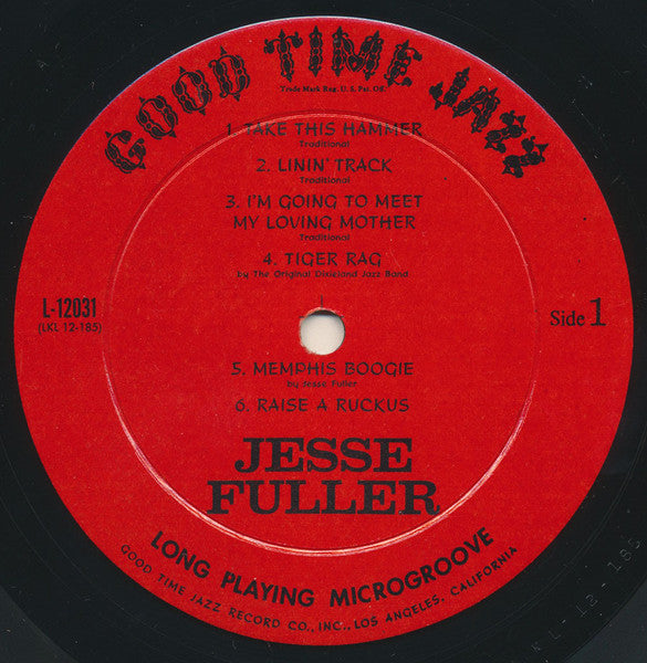 Jesse Fuller ~ Jazz, Folk Songs, Spirituals & Blues (Vinyl) - Djungel & Jazz