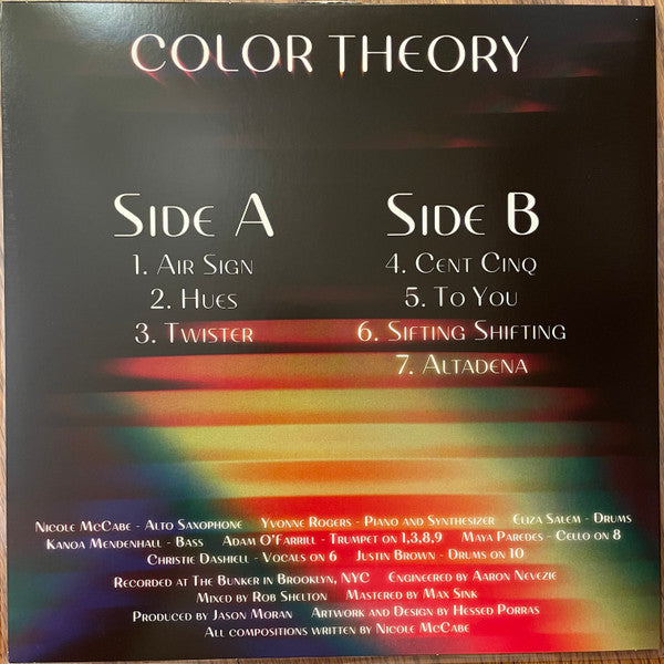 Nicole McCabe ~ Color Theory (Vinyl) - Djungel & Jazz