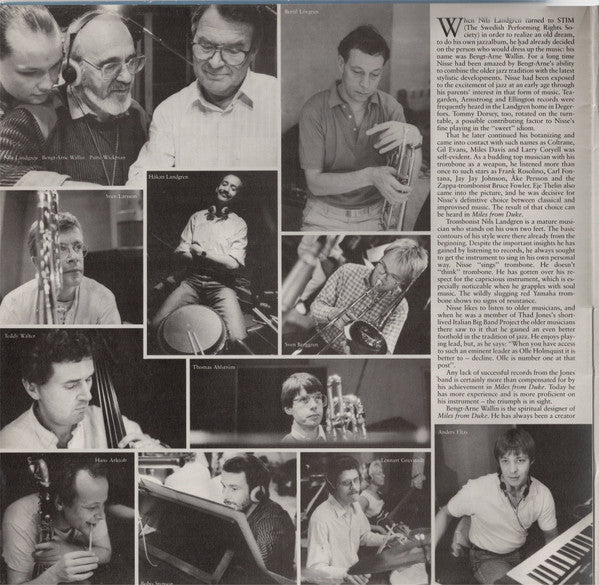 Bengt-Arne Wallin, Nils Landgren ~ Miles From Duke (Vinyl) - Djungel & Jazz