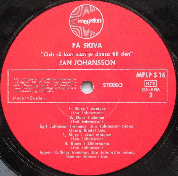 Jan Johansson ~ På Skiva Med Jan Johansson (Vinyl) - Djungel & Jazz