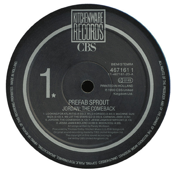Prefab Sprout ~ Jordan: The Comeback (Vinyl) - Djungel & Jazz