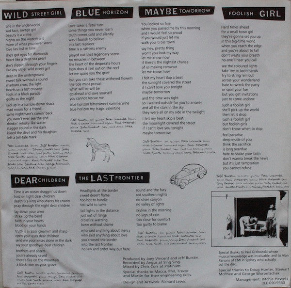 The Black Sorrows ~ Dear Children (Vinyl) - Djungel & Jazz