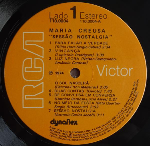 Maria Creuza : Sessão Nostalgia (LP, Album, Gat)