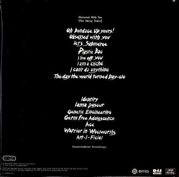 Xray Spex ~ Obsessed With You (The Early Years) (Vinyl) - Djungel & Jazz