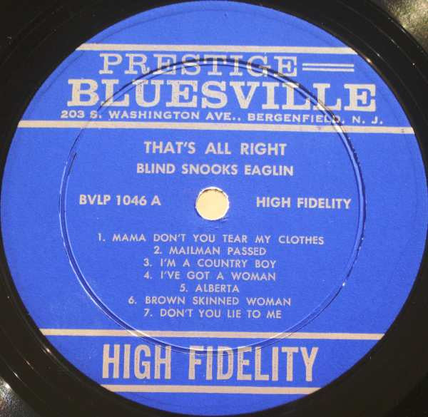 Snooks Eaglin ~ That's All Right (Vinyl) - Djungel & Jazz