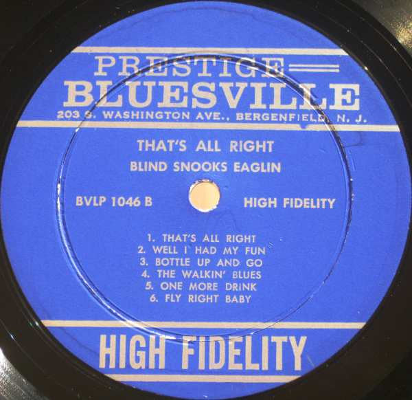 Snooks Eaglin ~ That's All Right (Vinyl) - Djungel & Jazz