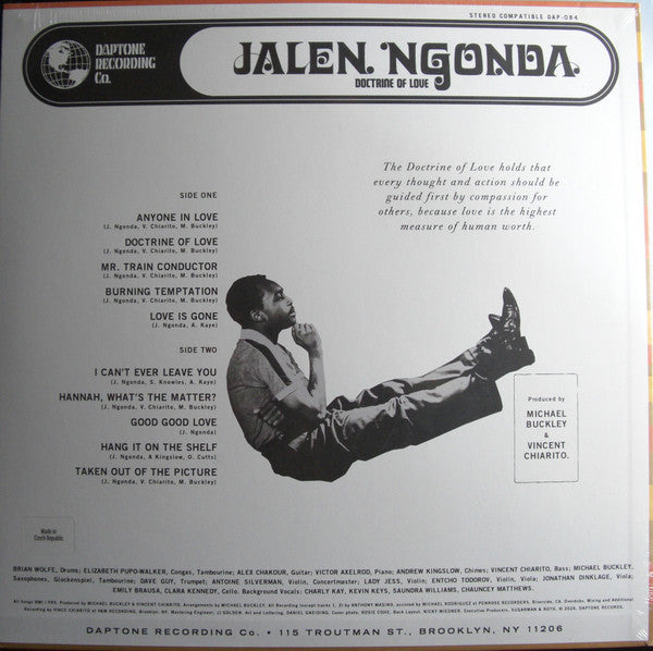 Jalen Ngonda ~ Doctrine Of Love (Vinyl) - Djungel & Jazz