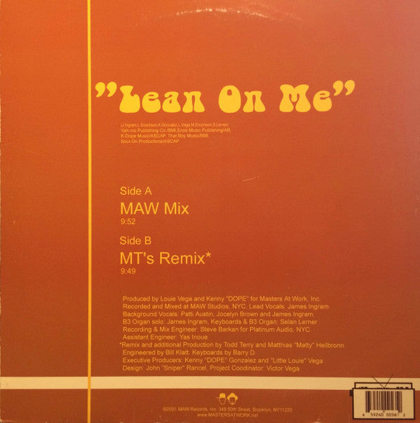 James Ingram : Lean On Me (12")