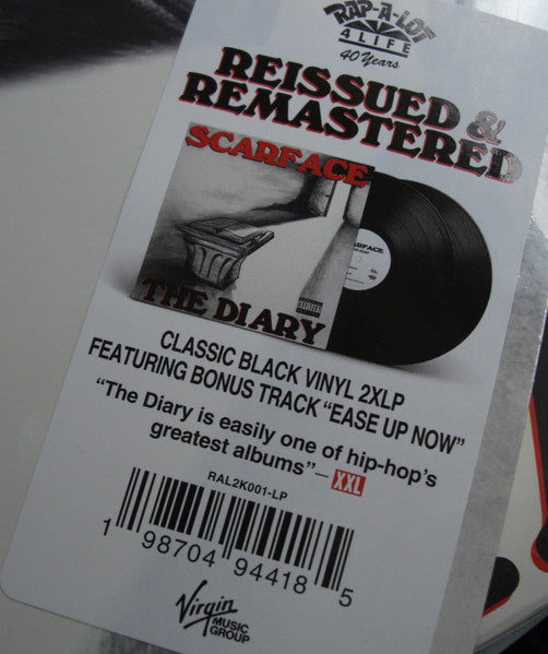 Scarface (3) : The Diary (2xLP, Album, RE, RM)